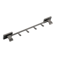 Вішалка GAPPO G0716-49 426 мм, 4 гачки, збройова сталь 