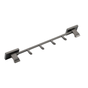 Вешалка GAPPO G0716-49 426 мм, 4 крючка, оружейная сталь 