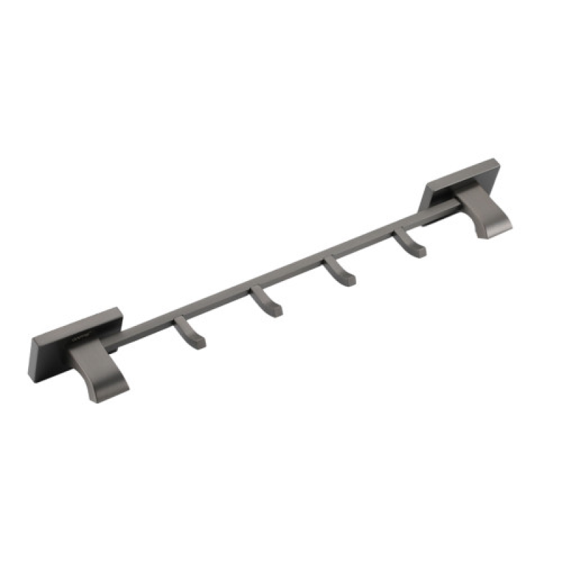 Вішалка GAPPO G0716-49 426 мм, 4 гачки, збройова сталь 