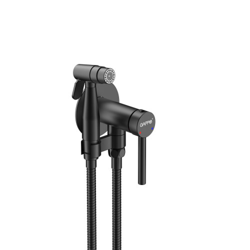 Гігієнічний душ Gappo G7206-6 вбудований, чорний 