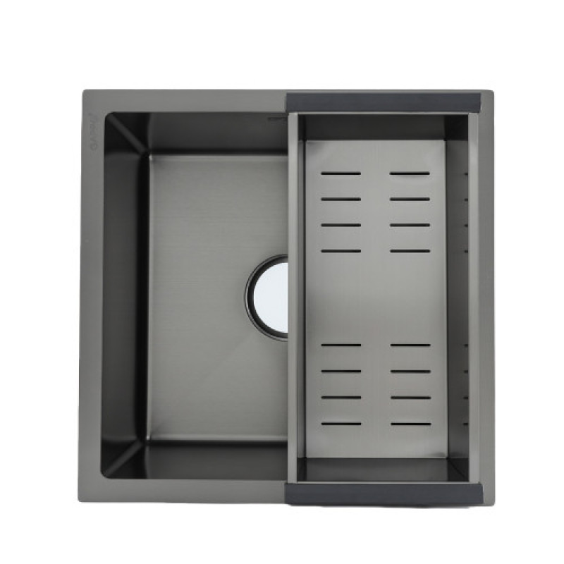 Кухонна мийка GAPPO GS4444-6 (інтегрована, 440x440 мм, нержавіюча сталь, поверхня PVD) 