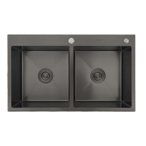Кухонная мойка GAPPO GS8350-6 (830x500 мм, нержавеющая сталь, поверхность PVD)