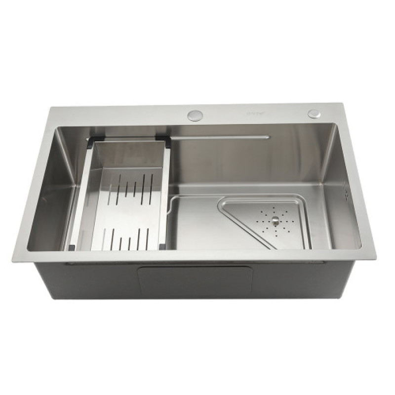 Кухонная накладная мойка GAPPO GS7246 (720x460 мм, нержавеющая сталь)