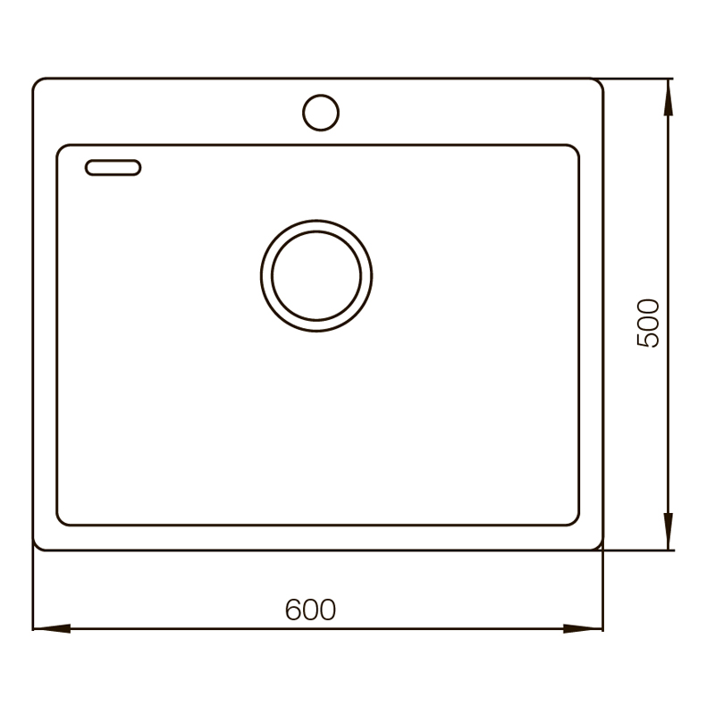 Мийка кухонна Mixxus MX 304 6050-200x1.2-Handmade 