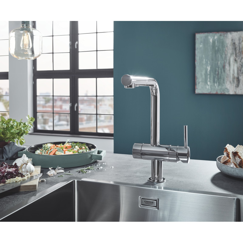 Мийка кухонна Grohe K700 нержавіюча сталь 