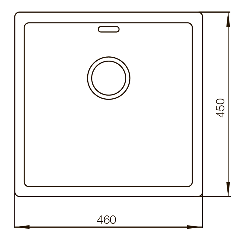 Мийка кухонна Mixxus MX (304) 4645-200x1.2-Handmade 