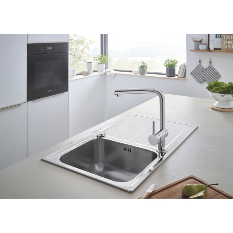 Мойка кухонная Grohe K500 со смесителем 