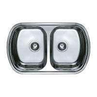 Мийка кухонна Haiba 80x49 Double Polish 