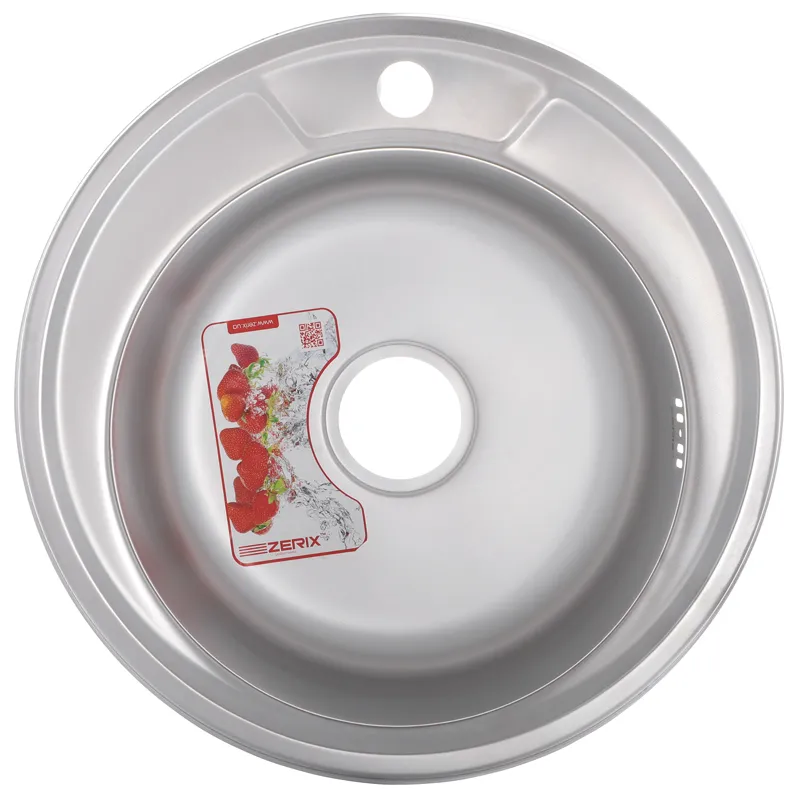 Кухонная мойка ZERIX Z490-06-170E Satin