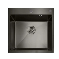 Мийка кухонна Mixxus MH5050 Nano-Black нержавіюча сталь, графіт  