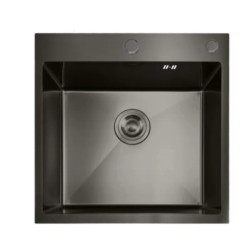 Мийка кухонна Mixxus MH5050 Nano-Black нержавіюча сталь, графіт  