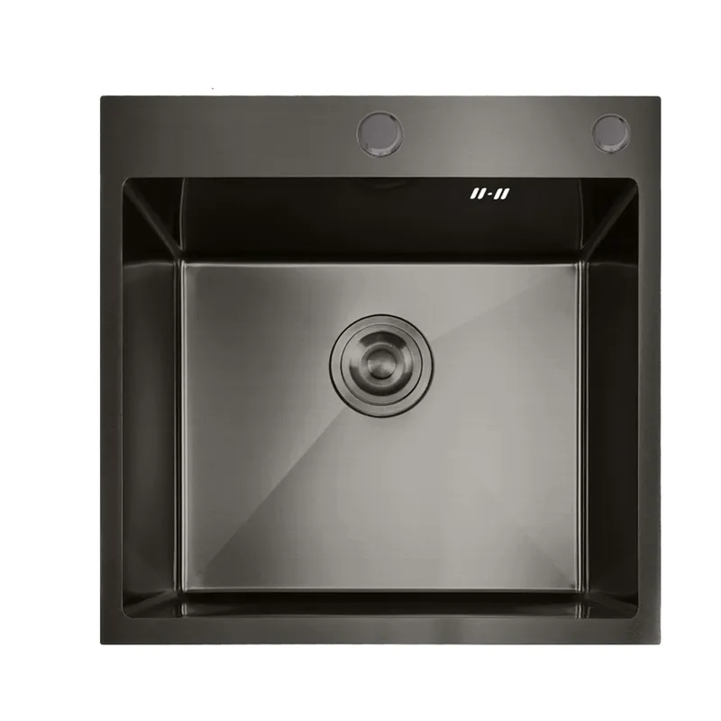 Мийка кухонна Mixxus MH5050 Nano-Black нержавіюча сталь, графіт  