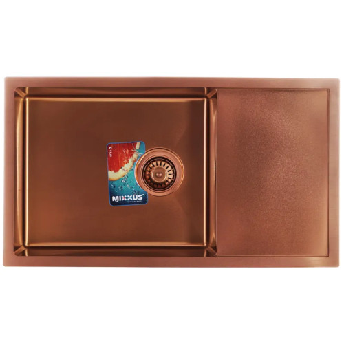 Мойка кухонная Mixxus MX7844-200x1.2-PVD-Bronze 