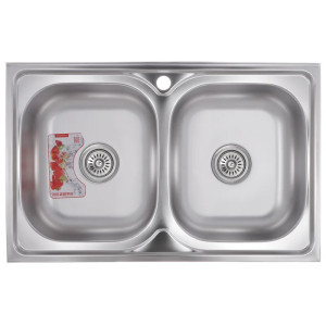 Мийка кухонна Zerix Z8050D-08-180MD Double Micro Decor 