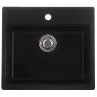 Мийка кухонна ZERIX ZS-5751S-14 Чорний металік  