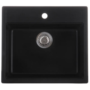 Мойка кухонная  ZERIX ZS-5751S-14 Черный металлик 