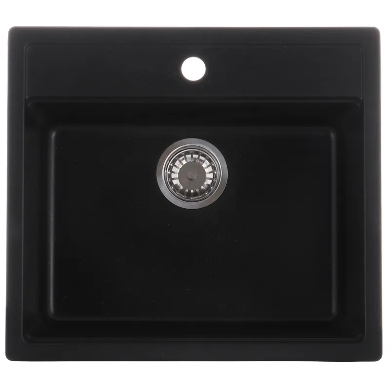 Мийка кухонна ZERIX ZS-5751S-14 Чорний металік  