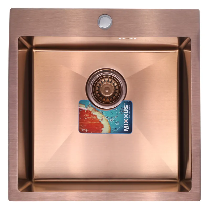 Мойка кухонная Mixxus MX5050-200x1.0-PVD бронзовая 