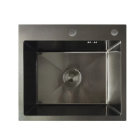 Мийка кухонна Mixxus MH5045 Nano-Black графіт, нержавіюча сталь 