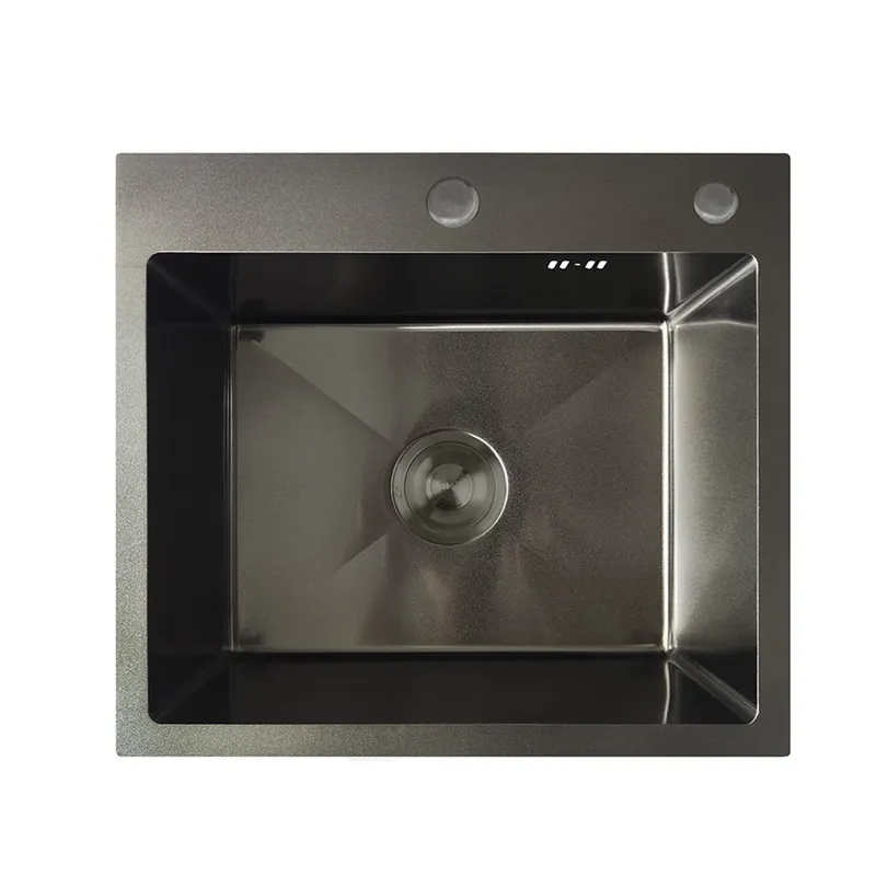 Мийка кухонна Mixxus MH5045 Nano-Black графіт, нержавіюча сталь 