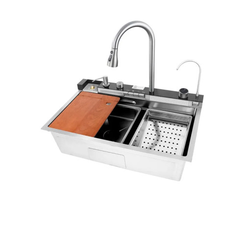 Мийка кухонна Mixxus MH7546-SET-06.SUS304 DECOR з вбудованим змішувачем 