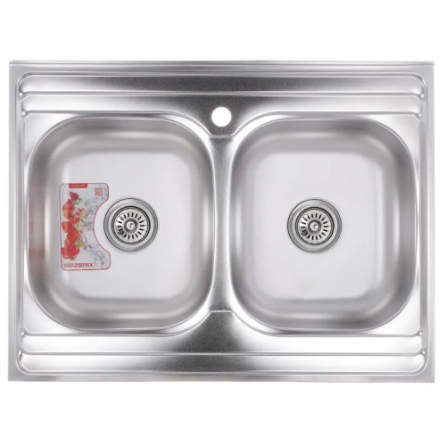 Мийка кухонна Zerix Z8060B-08-180E Satin 
