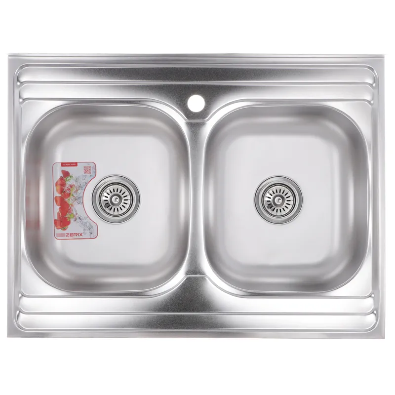 Мийка кухонна Zerix Z8060B-08-180E Satin 