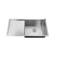 Мийка кухонна Zerix ZH7844S-215 (3.0/1.0) Satin з сушкою для посуду  