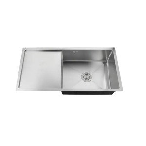 Мийка кухонна Zerix ZH7844S-215 (3.0/1.0) Satin з сушкою для посуду  