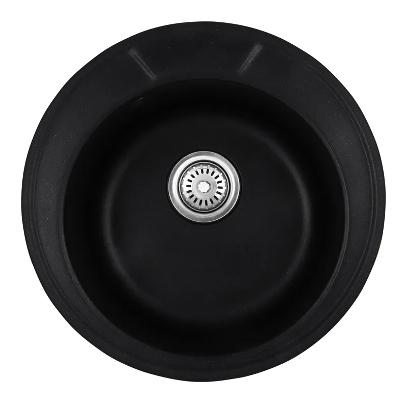 Мийка кухонна Haiba HB8301-G226 Black 490x180  