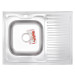 Мийка кухонна Zerix Z8060L-04-160E Satin (накладна)