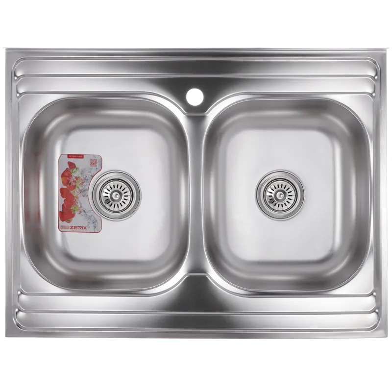 Кухонная мойка Zerix Z8060B-08-180MD Double (micro decor)