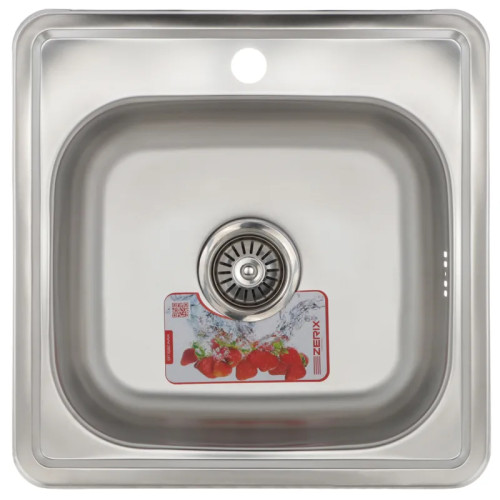 Мийка кухонна Zerix Z4848-06-160E Satin