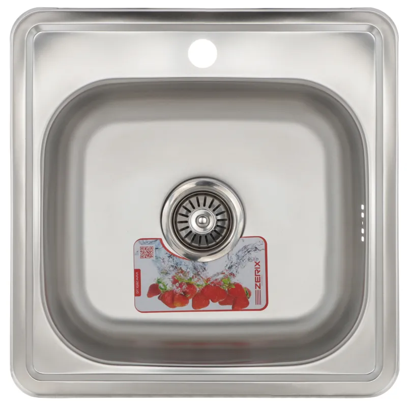 Мийка кухонна Zerix Z4848-06-160E Satin
