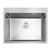 Мийка кухонна Mixxus MH5843 Nano-Silver нержавійюча сталь 