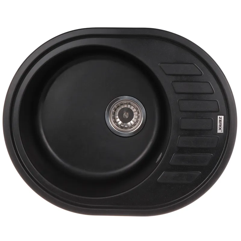 Кухонная мойка Zerix ZS-6250R-03 (черная)