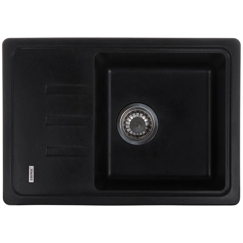 Мойка кухонная Zerix ZS-6243S-14 Черный металлик 