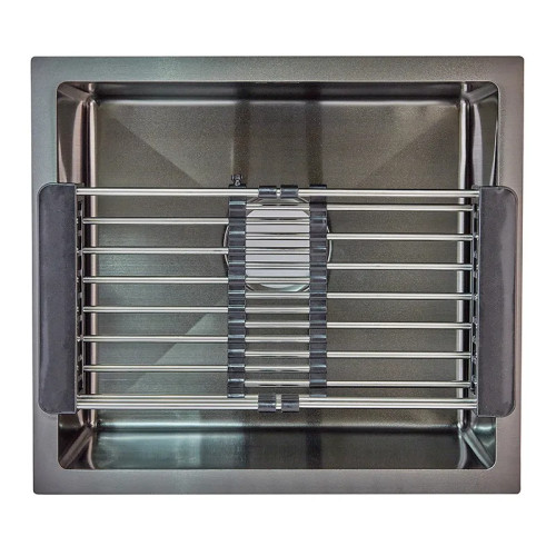 Мийка Zerix ZH4843B-215 PVD-Black з сушаркою для посуду