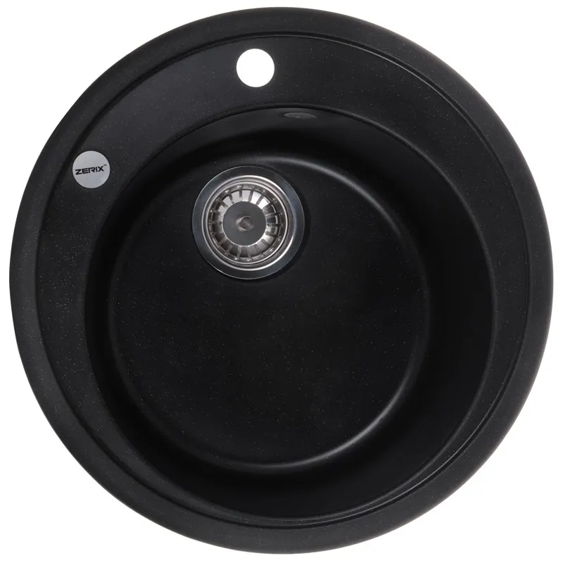 Мийка кухонна Zerix ZS-510R-14 (чорний металік)