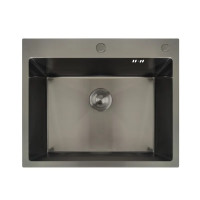 Мойка Mixxus MH6050 Nano-Black нержавеющая сталь.