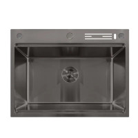 Мийка кухонна Mixxus MH7050-SK NANO-BLACK 3.0/0.8 (графіт) 