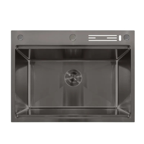 Мийка кухонна Mixxus MH7050-SK NANO-BLACK 3.0/0.8 (графіт) 