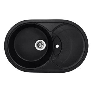 Мийка кухонна Haiba HB8310-G226 Black 780x500x220 