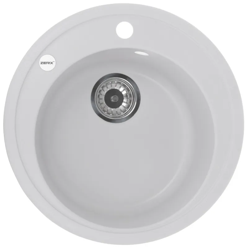 Мийка кухонна Zerix ZS-510R-01 (біла)