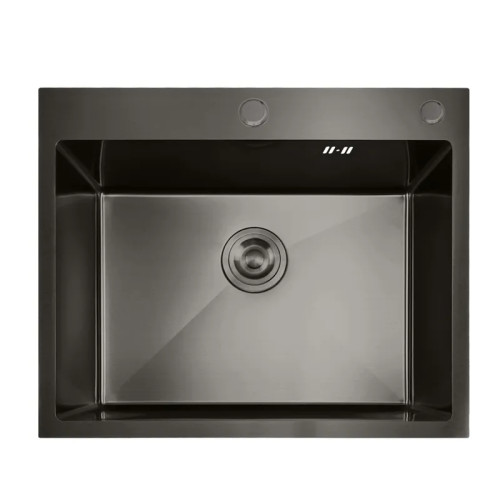 Мийка кухонна Mixxus MH5843 Nano-Black графіт, нержавіюча сталь 