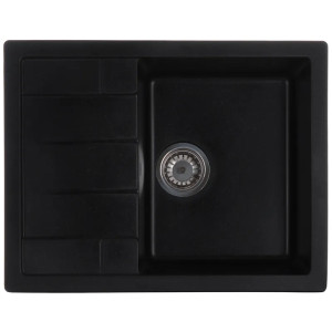 Мийка кухонна Zerix ZS-6550S-14 чорний металік 