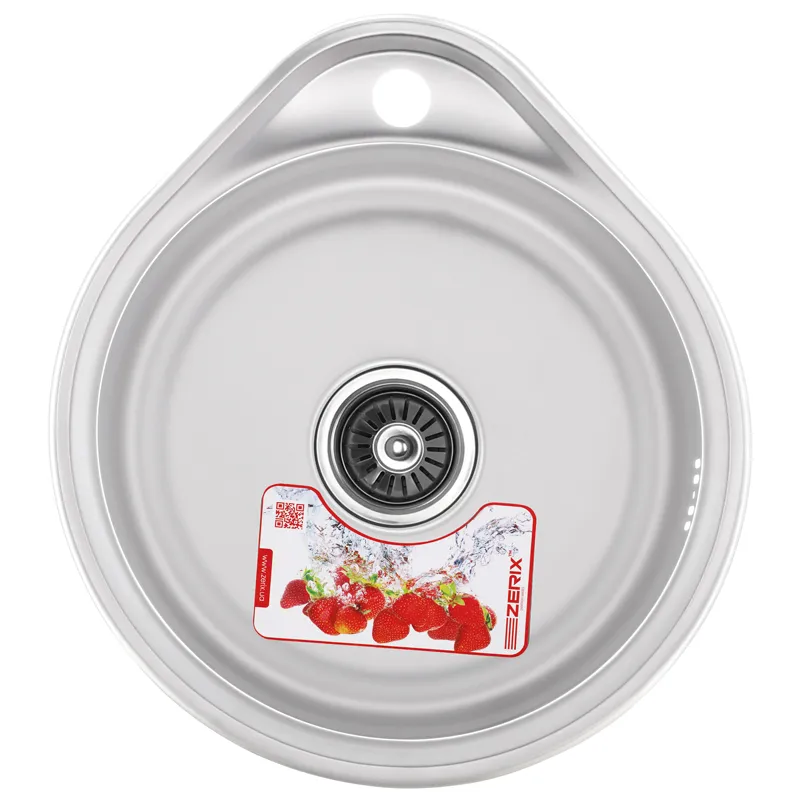 Мойка кухонная Zerix Z4843-08-180E Satin 