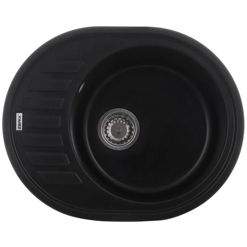 Мийка кухонна Zerix ZS-6250R-14 чорний металік 