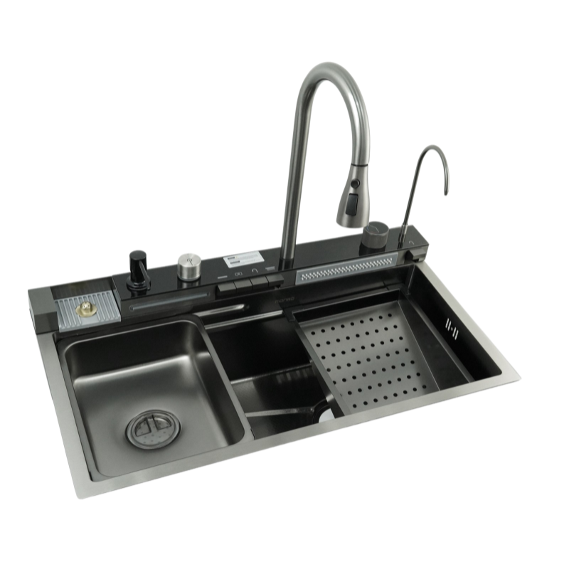 Мийка кухонна MONRO MC-S7545HF Black HDE(3/1.0/220) набір 