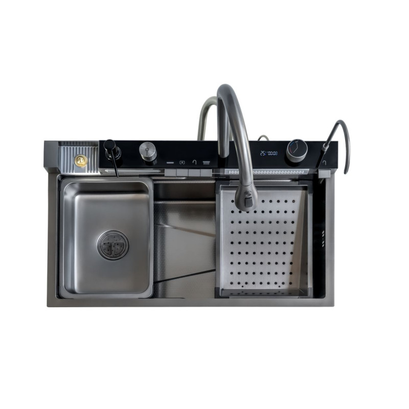 Мийка кухонна MONRO MC-S8045HF Black HDE(3/1.0/220) набір 